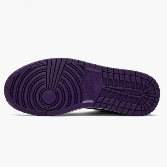 Perfectkicks Air Jordan 1 Low Court Purple White/Black/Court Purple 553558-125