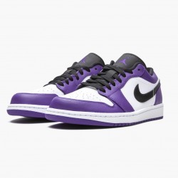 Perfectkicks Air Jordan 1 Retro Low Court Purple Court Purple/Black White 553558-500