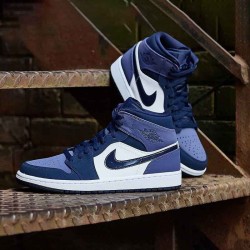 Perfectkicks Air Jordan 1 Mid Sanded Purple Obsidian/Sanded Purple/White 554724-445