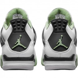 Perfectkicks Air Jordan 4 Retro White Oil Green Dark Ash White/Seafoam/Dark Ash/Neutral Grey AQ9129-103