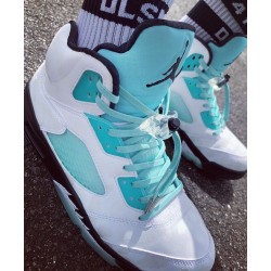 Perfectkicks Air Jordan Retro 5 Island Green White/Black/White/Island Green CN2932-100