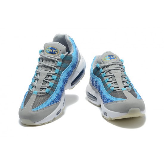 Perfectkicks (M) Nike Air Max 95 TT Blue Grey White Shoes CW7992-001