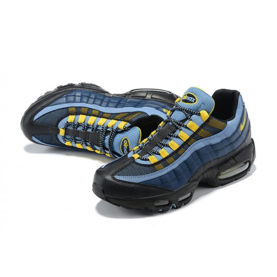 Perfectkicks (M) Nike Air Max 95 TT Blue Yellow Shoes 