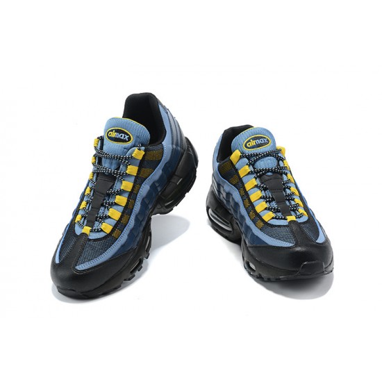 Perfectkicks (M) Nike Air Max 95 TT Blue Yellow Shoes 