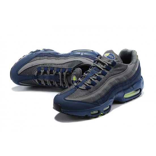 Perfectkicks (M) Nike Air Max 95 TT Grey Blue and Black Black Shoes DA1504-400 