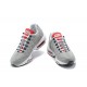 Perfectkicks (M) Nike Air Max 95 TT Grey White and Red Shoes 