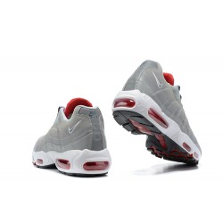 Perfectkicks (M) Nike Air Max 95 TT Grey White and Red Shoes 