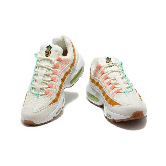 Perfectkicks (M) Nike Air Max 95 TT White  Green Brown Shoes CZ0154-100 