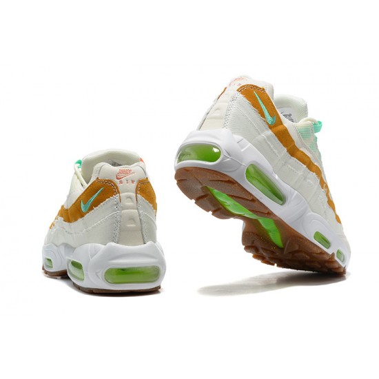 Perfectkicks (M) Nike Air Max 95 TT White  Green Brown Shoes CZ0154-100 