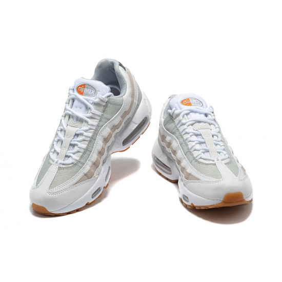 Perfectkicks (M) Nike Air Max 95 TT White Grey and Orange Shoes DM0011-100 