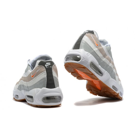 Perfectkicks (M) Nike Air Max 95 TT White Grey and Orange Shoes DM0011-100 