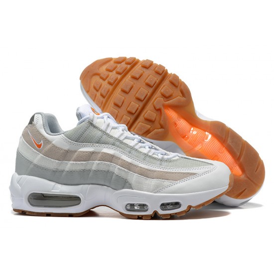 Perfectkicks (M) Nike Air Max 95 TT White Grey and Orange Shoes DM0011-100 