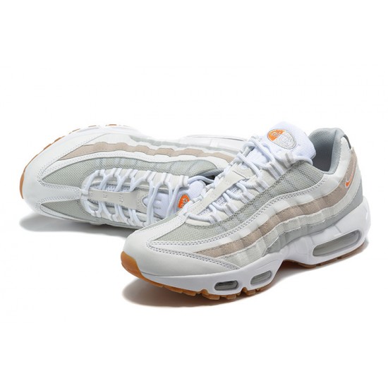 Perfectkicks (M) Nike Air Max 95 TT White Grey and Orange Shoes DM0011-100 