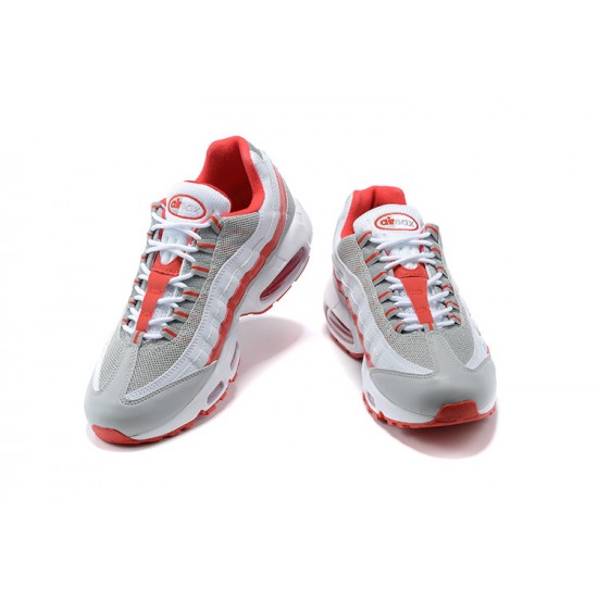 Perfectkicks (M) Nike Air Max 95 TT White Red and Grey Shoes