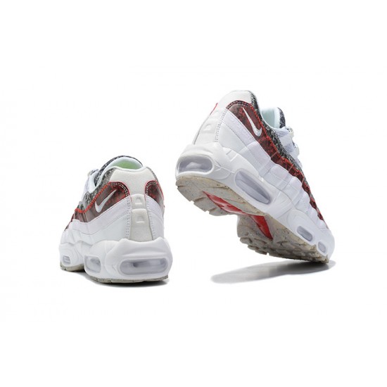 Perfectkicks (M) Nike Air Max 95 TT White and Red Shoes