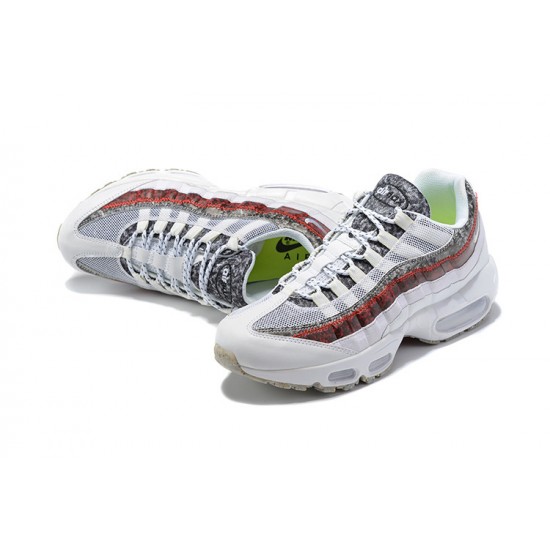 Perfectkicks (M) Nike Air Max 95 TT White and Red Shoes