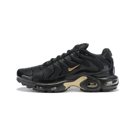 Perfectkicks (M) Nike Air Max Plus Tn Black Gold Shoes 852630-001