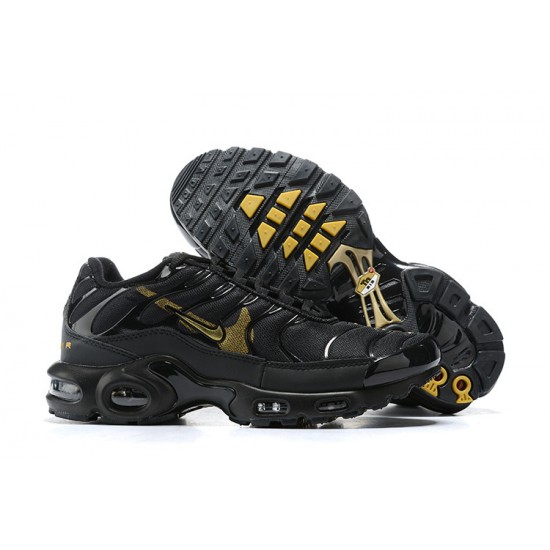 Perfectkicks (M) Nike Air Max Plus Tn Black Gold Shoes