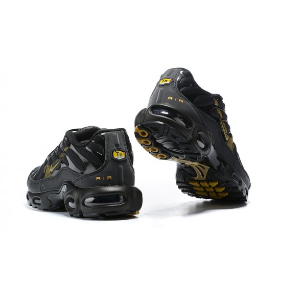 Perfectkicks (M) Nike Air Max Plus Tn Black Gold Shoes