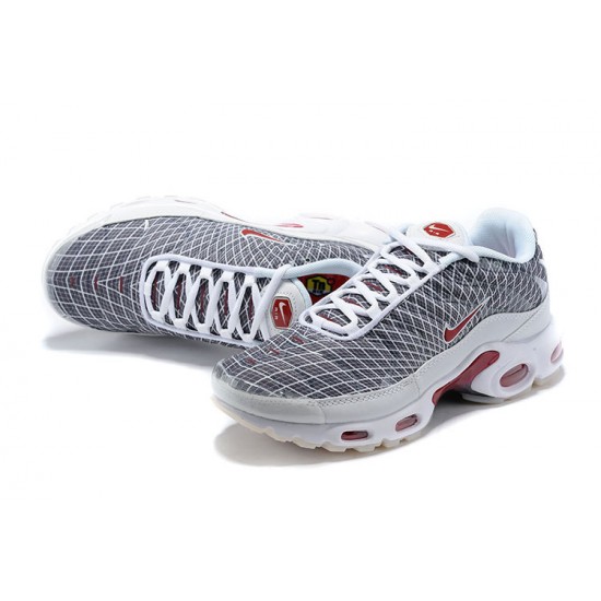 Perfectkicks (M) Nike Air Max Plus Tn Grey and White Shoes