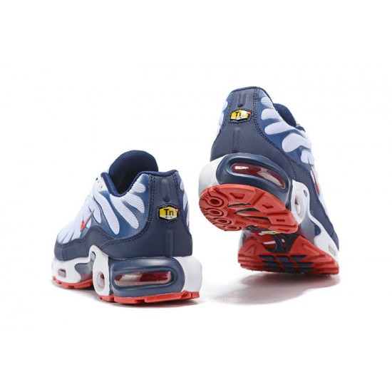 Perfectkicks (M) Nike Air Max Plus Tn QS White Blue and Red Shoes