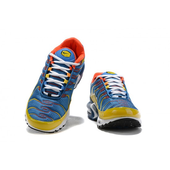 Perfectkicks (M) Nike Air Max Plus Tn SE Blue Yellow Shoes CJ9987-600