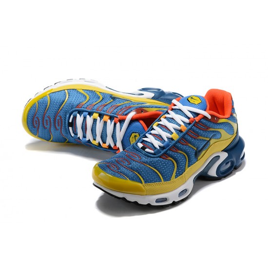 Perfectkicks (M) Nike Air Max Plus Tn SE Blue Yellow Shoes CJ9987-600