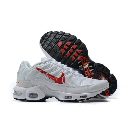 Perfectkicks (M) Nike Air Max Plus Tn White Red Shoes CU3454-100