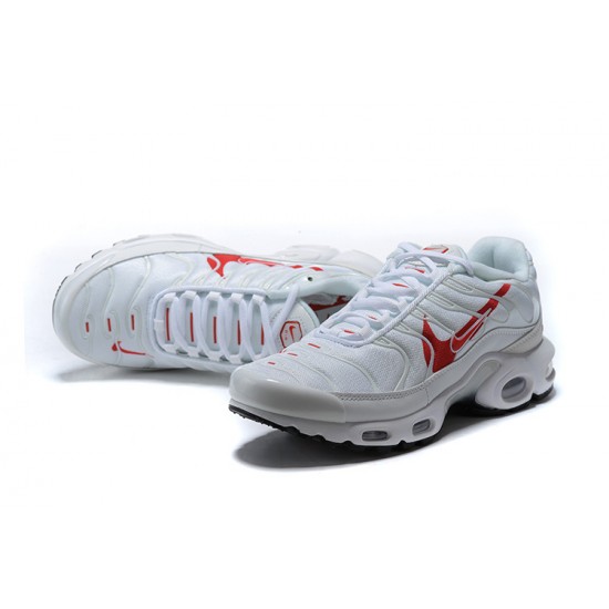 Perfectkicks (M) Nike Air Max Plus Tn White Red Shoes CU3454-100