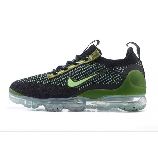 Perfectkicks (W/M) Nike Air VaporMax 2021 Flyknit Black Green Shoes DQ7640-001