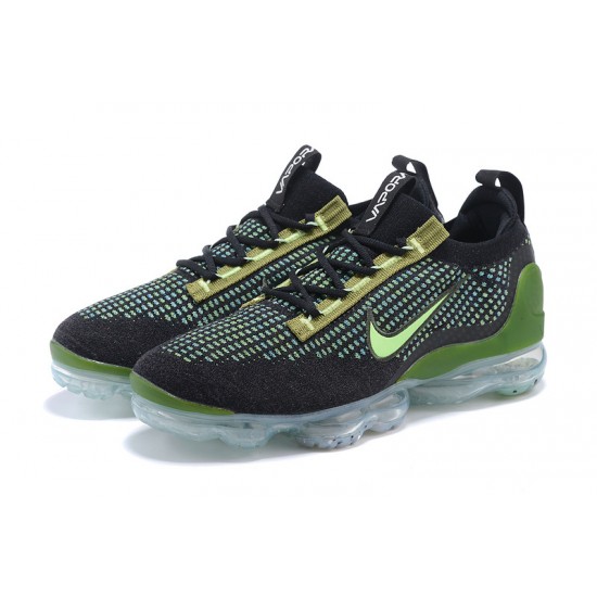 Perfectkicks (W/M) Nike Air VaporMax 2021 Flyknit Black Green Shoes DQ7640-001