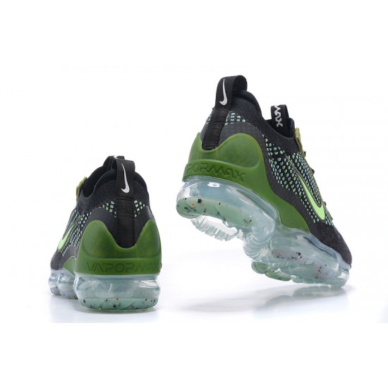 Perfectkicks (W/M) Nike Air VaporMax 2021 Flyknit Black Green Shoes DQ7640-001