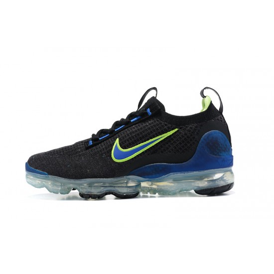 Perfectkicks (W/M) Nike Air VaporMax 2021 Flyknit Black Green and Blue Shoes