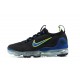 Perfectkicks (W/M) Nike Air VaporMax 2021 Flyknit Black Green and Blue Shoes