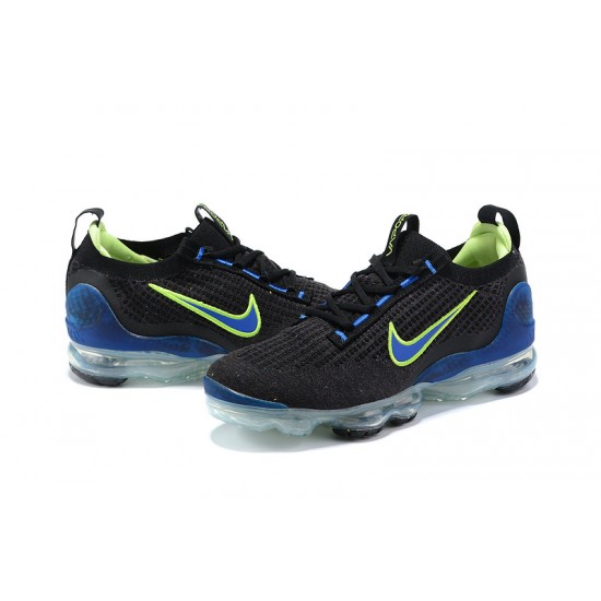 Perfectkicks (W/M) Nike Air VaporMax 2021 Flyknit Black Green and Blue Shoes