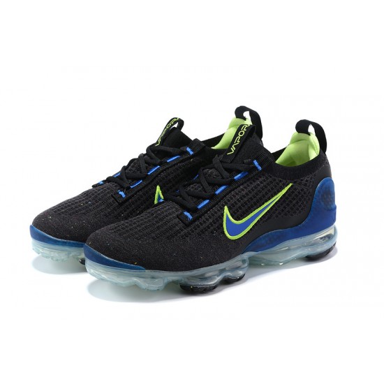 Perfectkicks (W/M) Nike Air VaporMax 2021 Flyknit Black Green and Blue Shoes