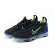 Perfectkicks (W/M) Nike Air VaporMax 2021 Flyknit Black Green and Blue Shoes