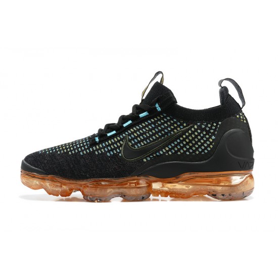 Perfectkicks (W/M) Nike Air VaporMax 2021 Flyknit Black Orange Shoes