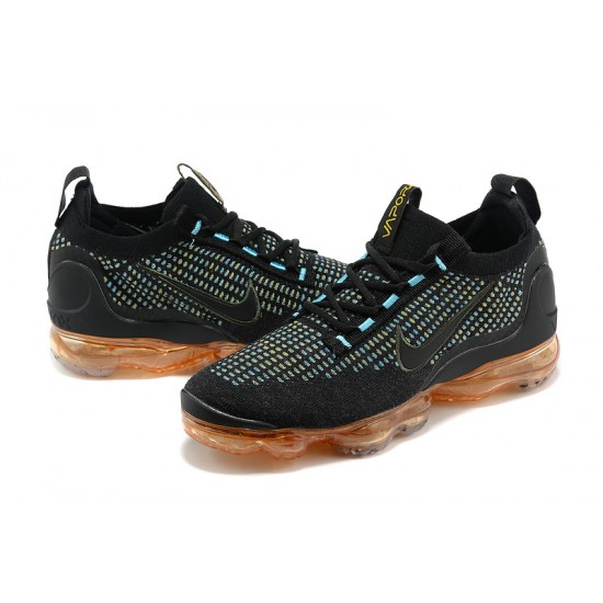 Perfectkicks (W/M) Nike Air VaporMax 2021 Flyknit Black Orange Shoes