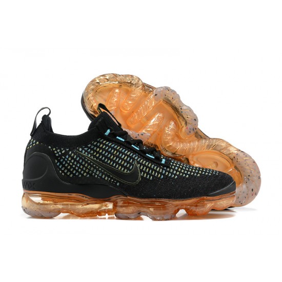 Perfectkicks (W/M) Nike Air VaporMax 2021 Flyknit Black Orange Shoes