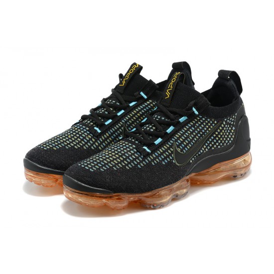 Perfectkicks (W/M) Nike Air VaporMax 2021 Flyknit Black Orange Shoes