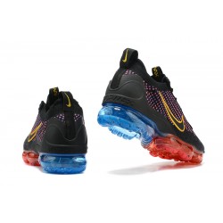 Perfectkicks (W/M) Nike Air VaporMax 2021 Flyknit Black Red and Blue Shoes