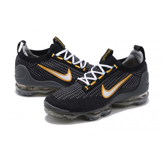 Perfectkicks (W/M) Nike Air VaporMax 2021 Flyknit Black Yellow Shoes DH4086-001