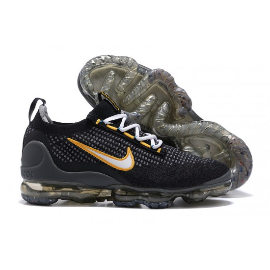 Perfectkicks (W/M) Nike Air VaporMax 2021 Flyknit Black Yellow Shoes DH4086-001