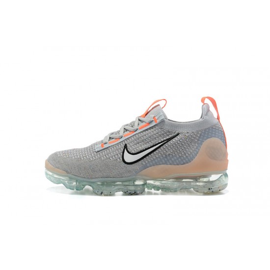 Perfectkicks (W/M) Nike Air VaporMax 2021 Flyknit Grey Orange Shoes DH4084-002