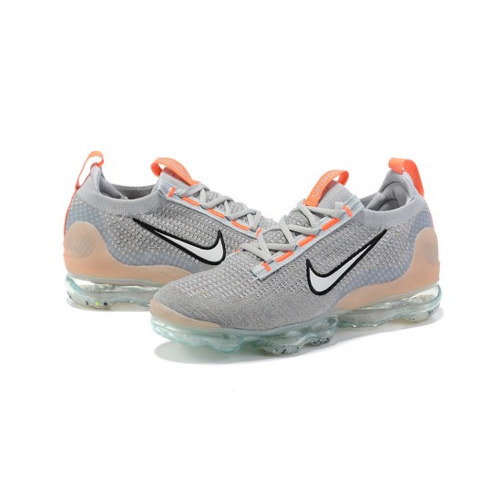 Perfectkicks (W/M) Nike Air VaporMax 2021 Flyknit Grey Orange Shoes DH4084-002