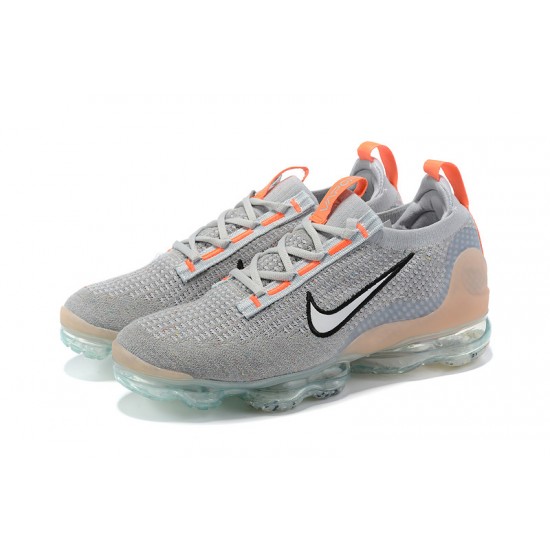 Perfectkicks (W/M) Nike Air VaporMax 2021 Flyknit Grey Orange Shoes DH4084-002