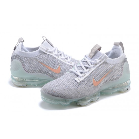 Perfectkicks (W/M) Nike Air VaporMax 2021 Flyknit Grey Orange Shoes DH4090-002