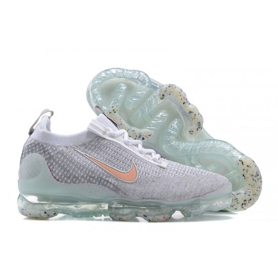 Perfectkicks (W/M) Nike Air VaporMax 2021 Flyknit Grey Orange Shoes DH4090-002