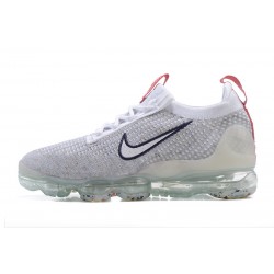 Perfectkicks (W/M) Nike Air VaporMax 2021 Flyknit Grey Red Shoes DB1550-003